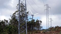 Imagen de archivo de una l�nea el�ctrica