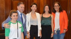 Canteli, con la reina de las fiestas