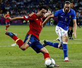 Xavi dio ayer un recital espectacular sobre el Olimpic Stadium de Kiev. Los italianos le persiguieron, pero nunca le pararon.