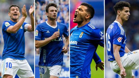 De izquierda a derecha:�Sa�l Berj�n, Borja S�nchez, Nahuel Leiva y Ilyas Chaira