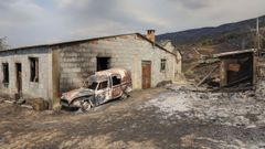 Incendio forestal en la comarca de Valdeorras. Entorno de Mones afectado por el fuego