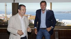 Abel Caballero y el alcalde de Valladolid, en foto de archivo en Vigo, reclamaron a S�nchez que el Gobierno desbloquee los fondos