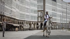 Rodaje del anuncio de Gadis  Non vas a poder con n�s  en la Marina de A Coru�a