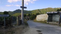 Vista de archivo de la localidad de A Saceda, en Cualedro.