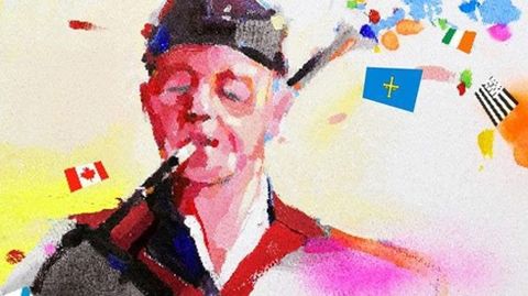 Detalle del cartel de Samuel Armas para el Interc�ltico de Avil�s