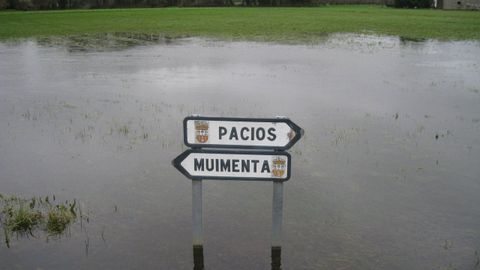 La zona comprendida entre Muimenta y Pacios sufre inundaciones en momentos de lluvias intensas 