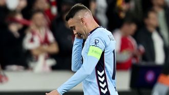 El capit�n del Celta, Iago Aspas, contrariado tras la derrota de Friburgo.
