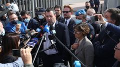 A su salida del tribunal, Salvini consider que se trataba de un proceso poltico organizado por la izquierda. 