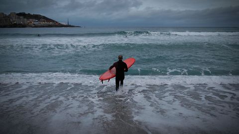 Deportistas esta ma�ana en A Coru�a