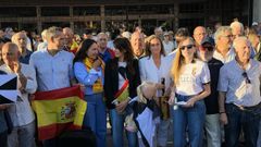 La concentraci�n cont� con el apoyo expreso del grupo municipal del PP