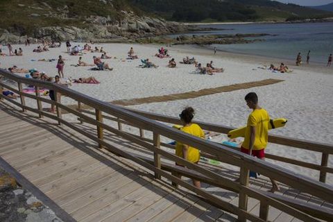 Playa de O Osmo, en Ponteceso