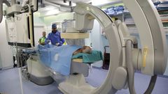 Unidad de hemodin�mica del servicio de Cardiolog�a del Chuac