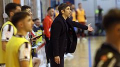 Palmas, dando indiciaciones durante un partido.