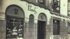 Fachada del antiguo restaruante Lhardy, en la calle Galera de A Coru�a