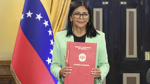 Delcy Rodr�guez, en una imagen difundida por el Gobierno venezolano