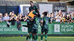 Germ�n fue engullido por la pi�a del Arenteiro, cuando anot� un gol con sabor a ascenso