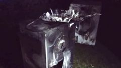 El fuego calcin� una lavadora y una secadora.