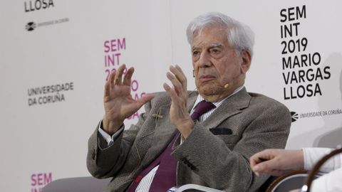 Mario Vargas Llosa nunha imaxe de 2019.