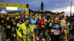 Varios participantes, durante la primera prueba del circuito Coru�a Corre 2026.