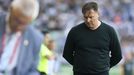 Cristbal Parralo, entrenador del Racing de Ferrol, en un encuentro disputado en A Malata esta temporada.