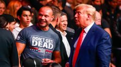 Dan Bolgino y Donald Trump, en noviembre del 2023 en un evento en Nueva York