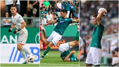 De izquierda a derecha, Cantero, Bernal y Brais lo han jugado todo en el Racing.