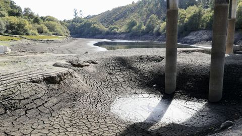 Imagen del embalse de Eiras a comienzos de octubre