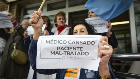 M�dicos en huelga en un centro de salud de Pontevedra a primeros de semana