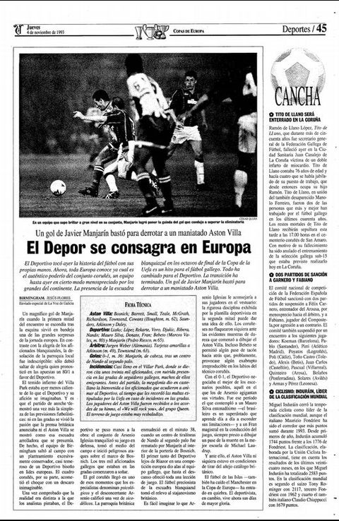 La p�gina de la cr�nica