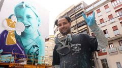 Mural dedicado a las cantareiras de Mon Devane