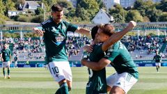 Euforia en el estadio de A Malata.