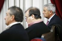 S�nchez Ruido, a la derecha, durante el primer juicio celebrado en la Audiencia en el 2013. 