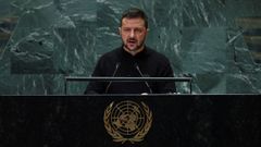 Zelenski, este mircoles ante la Asamblea General de la ONU.