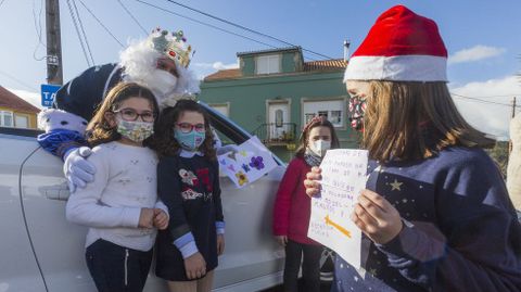 Reyes Magos, en Cee, a su paso por Lires