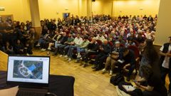 Momento de la asamblea celebrada en la Casa da Cultura.