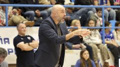 Lino L�pez en un partido en A Malata este curso. 