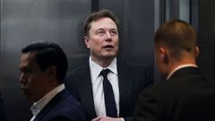 Elon Musk durante su comparecencia en el juicio de este jueves