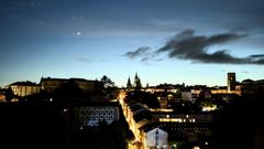 Vista de la ciudad de Santiago de Compostela
