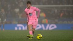 Sergio Carreira, durante el Getafe-Celta del domingo en el Coliseum.