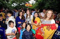 El partido fue ampliamente seguido en la Festa do Bosque