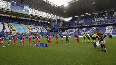 Partido de playoff entre el Oviedo y el Espanyol