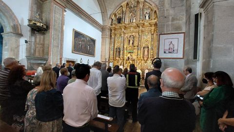 Numerosos fieles asistieron a los actos religiosos celebrados en la iglesia de A Rgoa