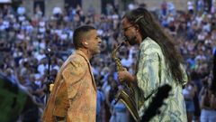 Xisco Feijo�, en el concierto que cerr� el Compostela Trad Fest en la edici�n del 2022