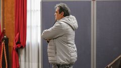 El acusado, durante el juicio en la Audiencia Provincial de Ourense