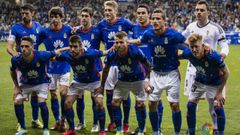 Once inicial del Real Oviedo ante el Bar�a B