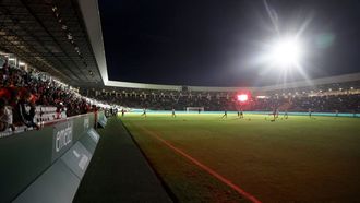 Imagen de archivo de la nueva iluminaci&oacute;n del estadio de A Malata.