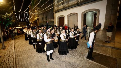 Actuación de la banda de gaitas de Paramos (Tui)