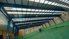 Interior de las instalaciones del pabell�n municipal de Longoiro, en Meir�s