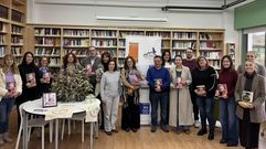 Una imagen de familia con la autora de �A casa da mina�