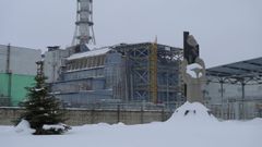 Vista del reactor nmero 4 de la central nuclear de Chernbil en una foto de archivo de La Voz.